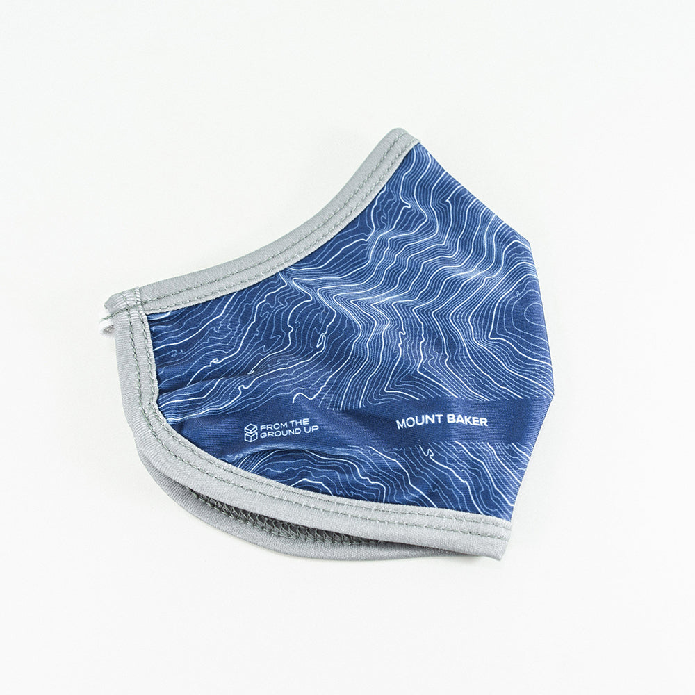 Mount Baker Topographic Facemask